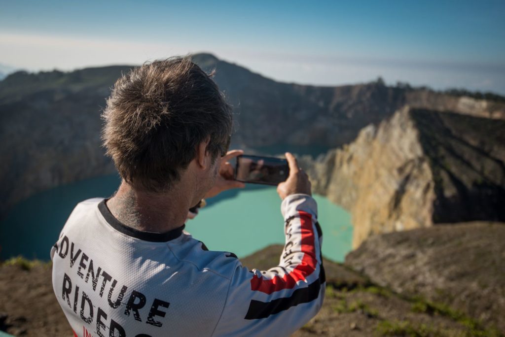 Kelimutu Three Coloured Crater Lakes