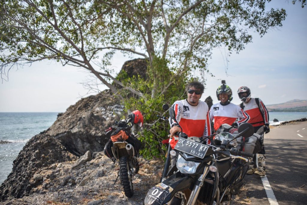 The Maumere Beach Road on the northern side of Flores Island.