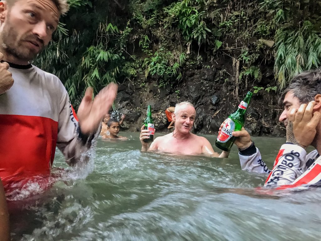Hotspring in Flores heated by underground magma flows