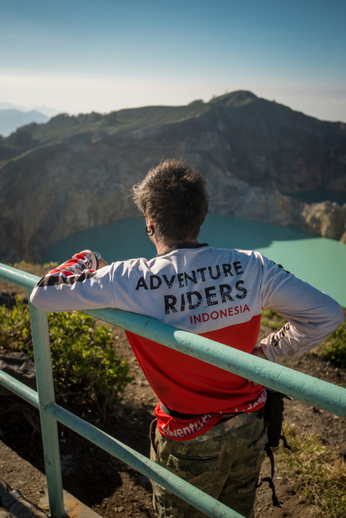 Kelimutu tri colored lakes in Flores