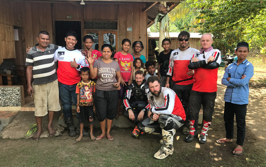 Staying with a local family in Flores on a motorcycle tour